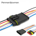 1 Set 1 2 3 4 5 6 Pin Auto Xenon Lamp Electrical Cable Connectors Waterproof Female Male Wire Harness Plug for Car Motorcycle