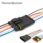 1 Set 1 2 3 4 5 6 Pin Auto Xenon Lamp Electrical Cable Connectors Waterproof Female Male Wire Harness Plug for Car Motorcycle