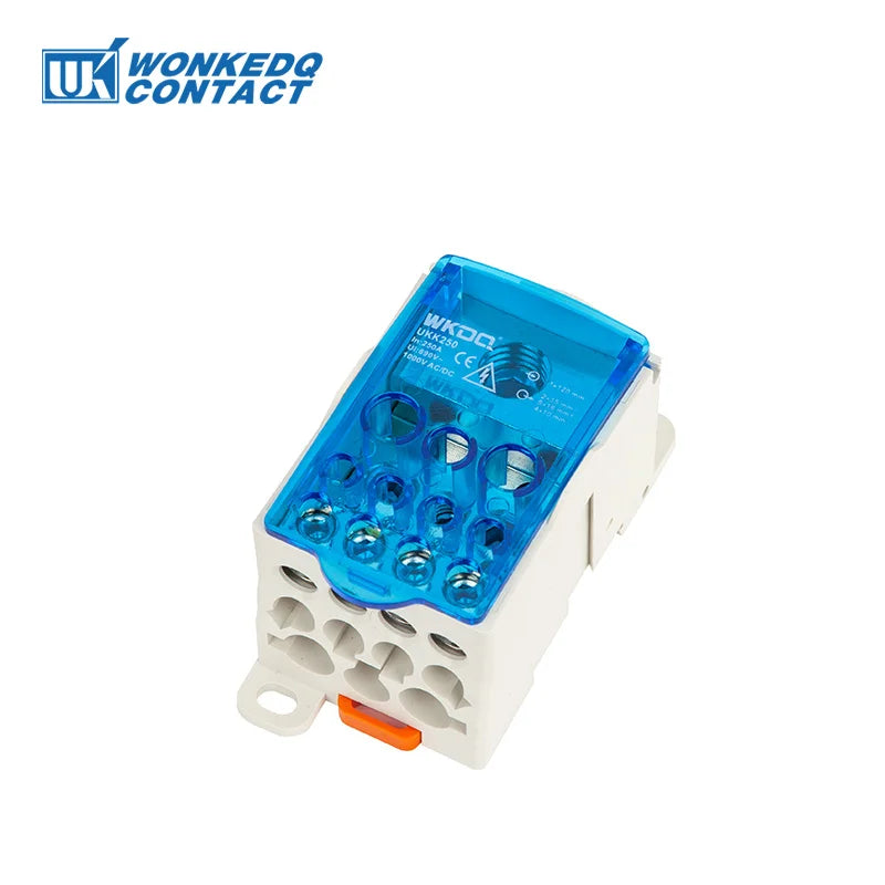 UKK Distribution Box One In Several Out Power Electrical Connector Junction Din Rail Terminal Block UKK80A/125A/160A/250A/400A