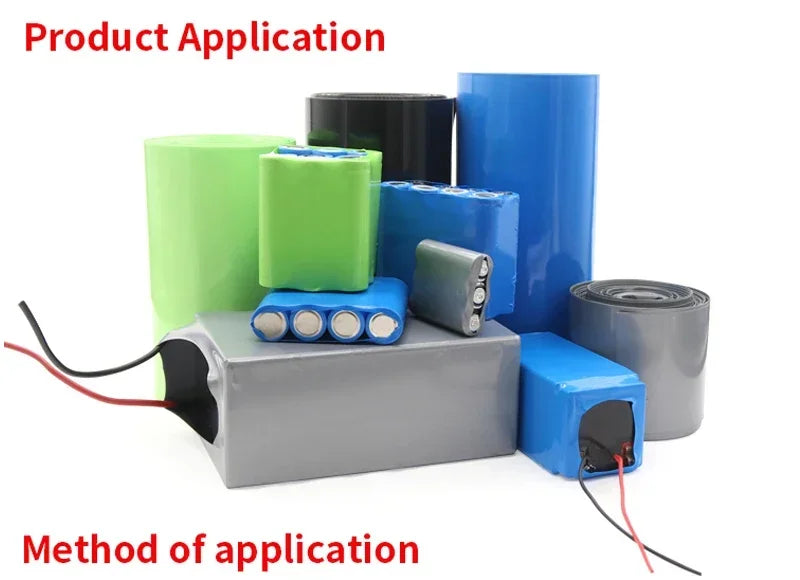 85mm ~ 350mm 18650 Lithium Battery Heat Shrink Tube Li-ion Wrap Cover Skin PVC Shrinkable Tubing Film Sleeves Insulation Sheath