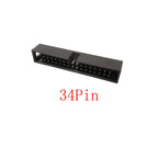 10Pcs DC3 2.54mm Pitch Double Row Male Socket Straight IDC Box Headers PCB Connector 6/8/10/12/14/16/18/20/24/26/30/34/40/50 Pin