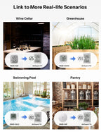 SONOFF SNZB-02DR2 AirGuard TH 3.6'' LCD Zigbee Temperature Humidity Sensor App Monitoring Work With Apple Home Via Matter Bridge