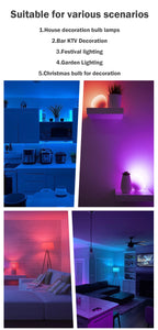 2-10pcs Colorful Bulb B22 E27 110V 220V Red Yellow Blue Green Pink Purple Orange Light Bulb Lamp for Home