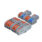 10/100Pcs Lever Wire Connectors, Compact Splicing Wire Connector, 2 3 5 Way Electrical Connectors, for Quick Connect 28-12 AWG
