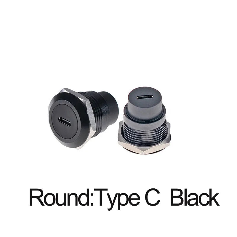1PC Metal D Type Module RJ45 CAT6&USB 2.0/3.0&Type C&HDMI-Jack Socket Through Network Panel Mounting Electronic Connector