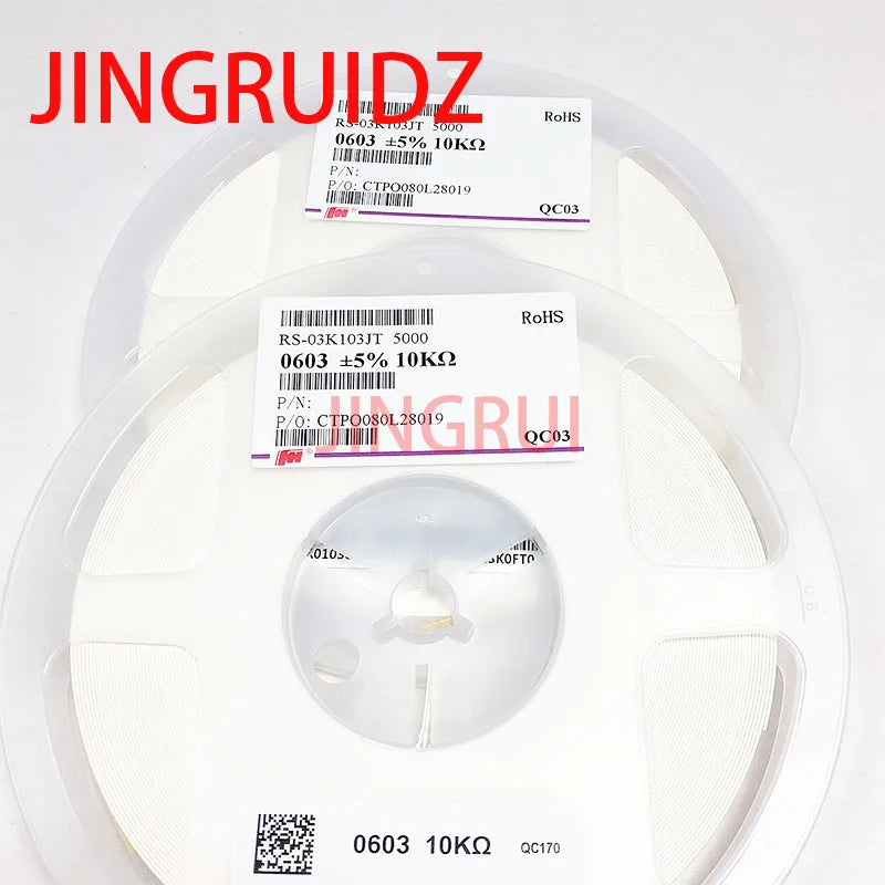 5000PCS full reel 0603 Resistor SMD Accuracy 5% 0 ohm~10M ohm 1K 2.2K 10K 100K 0 1 10 100 150 220 330 ohm 1R 10R 100R 150R 220R