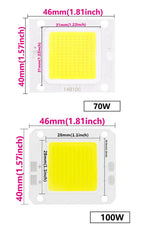 10Pcs Super Power LED Chip 100W 70W 50W 30W 20W 10W 27-36V For Floodlight Spotlight Bulbs Diode LED Ceiling Light Lamp Source