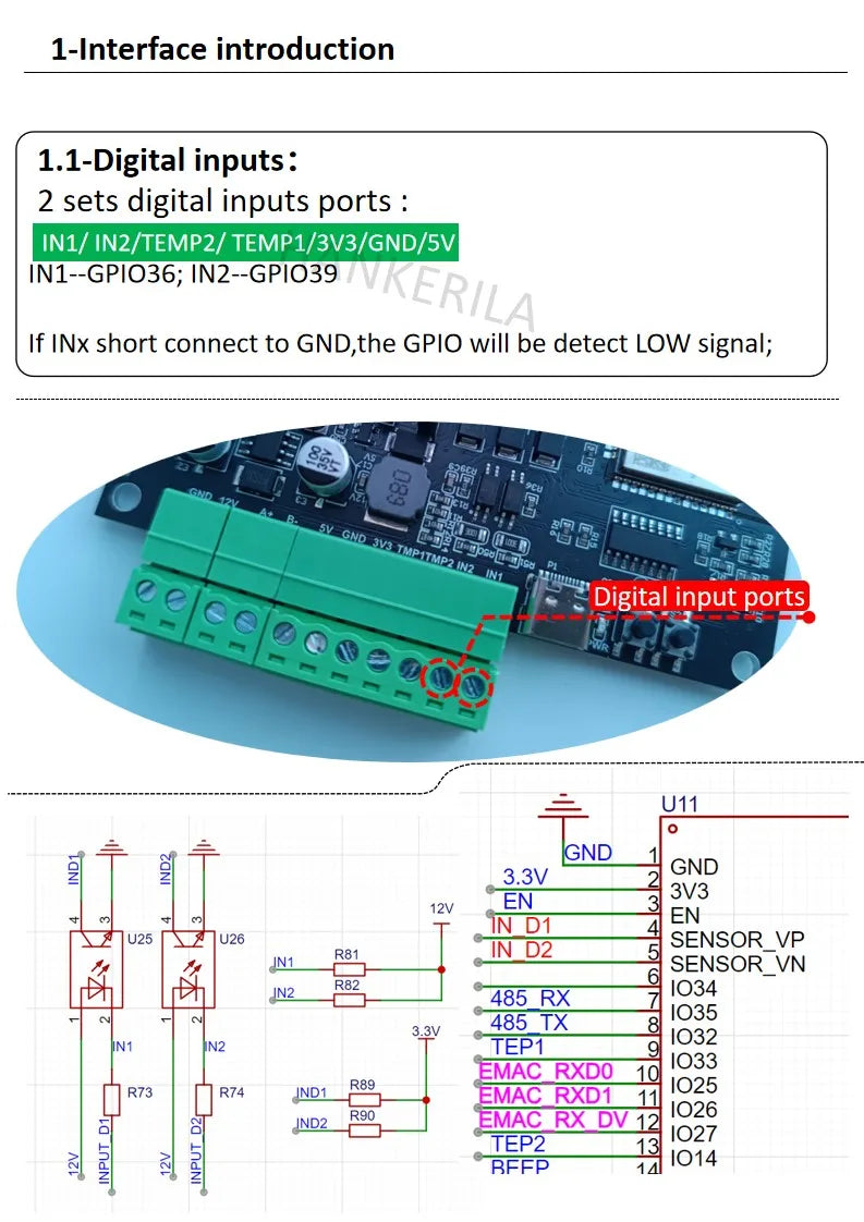 HKL-EA2 Bulk Wholesale Pricing SIM7600 4G Module RS485 DS18B20 Detection Beeping Alarm 2 NPN Input 2 Relay Output IIC Expansion