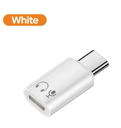 USB C To 8 Pin Adapter Type C To 8 Pin Audio Converter Headphone Earphones Converter for iPhone 15/16 iPad MacBook Type C Phone