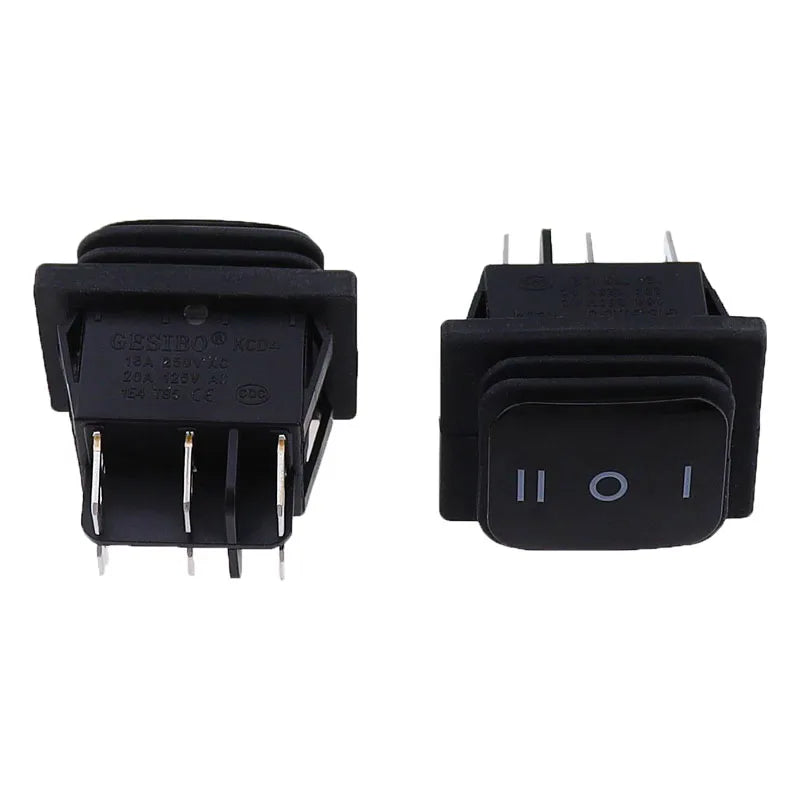 1PC Momentary (on)-off-(on) Waterproof 6Pin Rocker Switch 3 Position Locking ON-OFF-ON DSDT