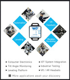 WitMotion WT901C 9-Axis Vibration Inclinometer MPU9250 High-Stability Acceleration+Gyro+Angle(XY 0.05° Accuracy)+Digital Compass