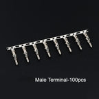 10Set MX4.2mm Pitch 5557/5558/5559/5569 0.165" Mini-Fit Dual Row 2*1-2*12P Female Receptacle Male Plug Pin Terminal Connector
