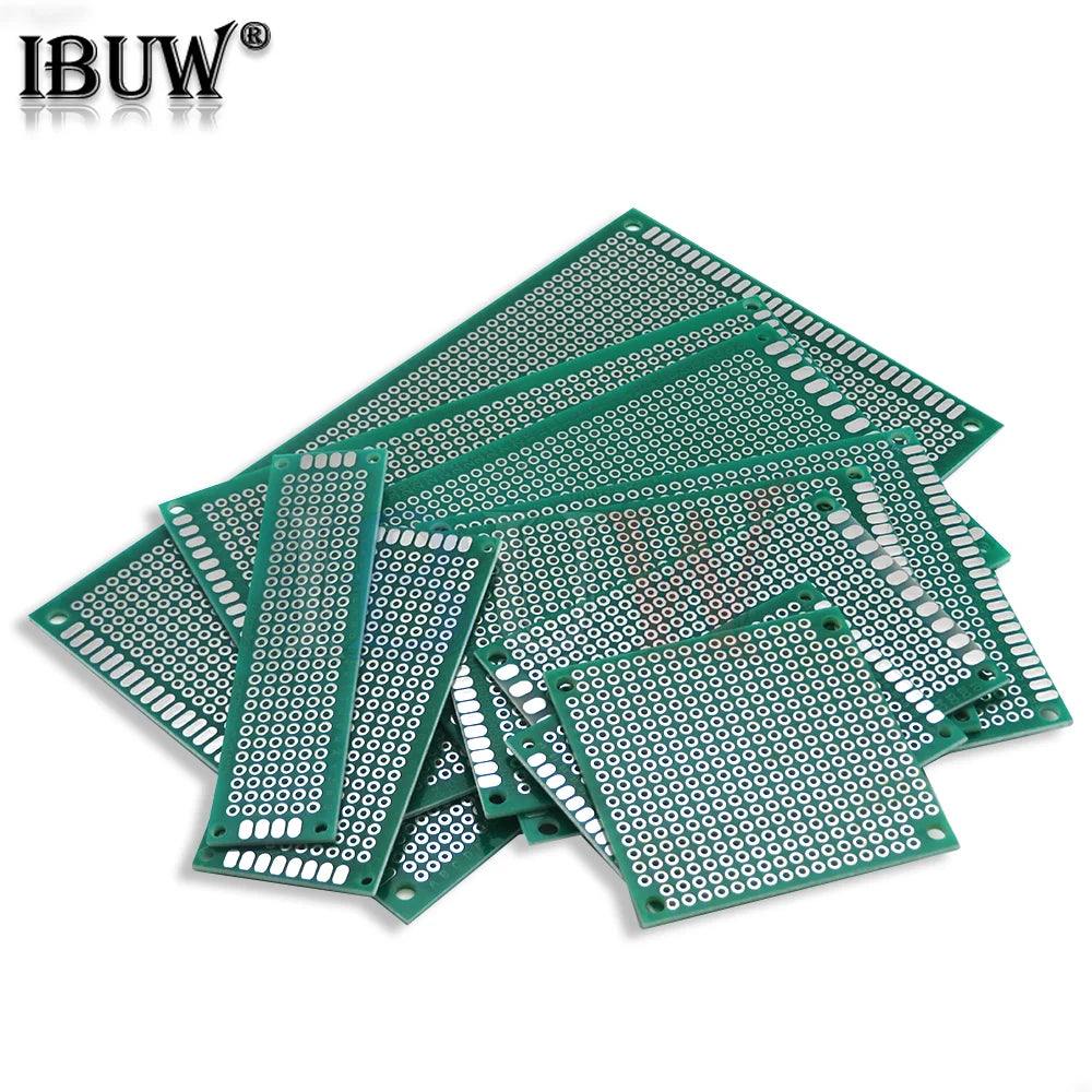 Single Side Prototype PCB Board 2X8 3X7 4X6 5X5 5X7 6X8 7X9 7X10 8X12 9X10 9X15 CM Universal Printed Circuit Board For Arduino