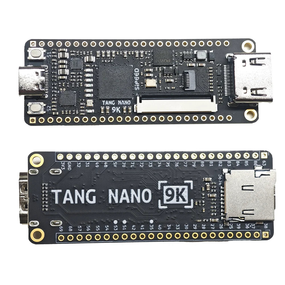 Sipeed Tang Nano 9K Gowin's GW1NR-9 FPGA Chip Development Board Onboard 6 Programmable LEDs HDMI Type-C Data Cable