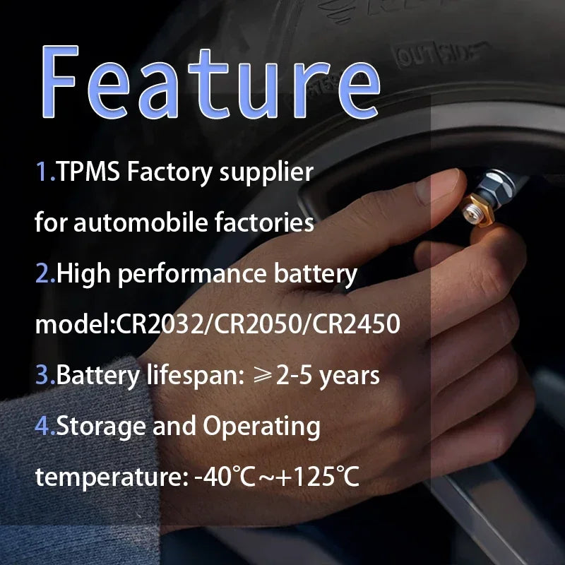 4PCS TPMS Sensor Tire Pressure Monitoring Sensor For Ford Focus III 2014-03 to 2018-08 EV6T-1A180-CB 433MHz