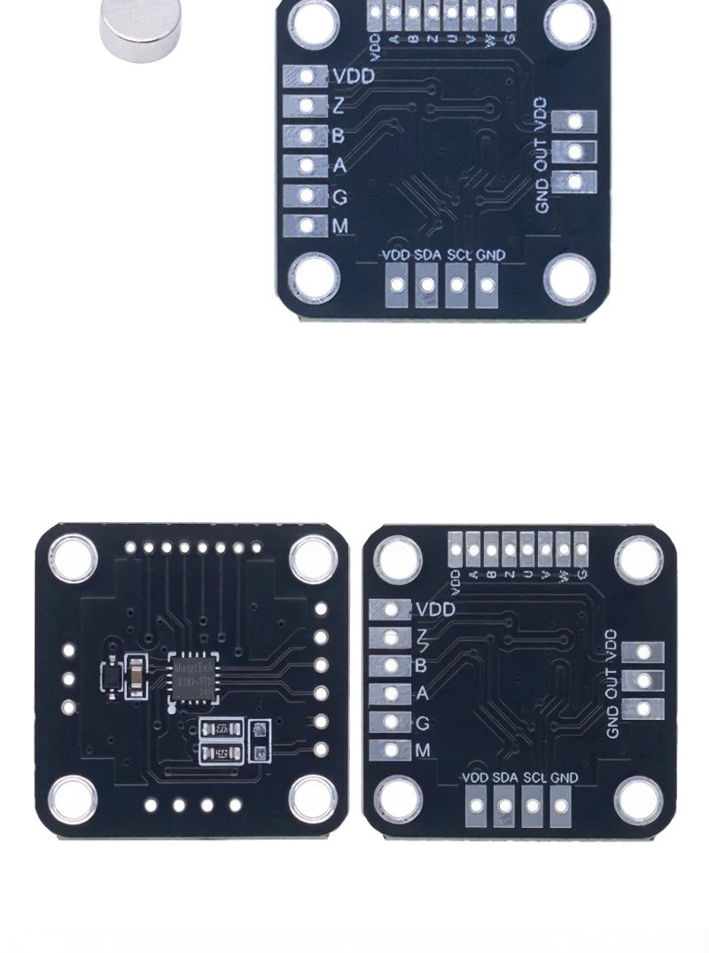 MT6701QT Magnetic Rotary Encoder Sensor Module 14-bit High Precision SPI/I2C Interface Alternative To AS5600