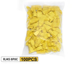 50/100Pcs RJ45 Cable Connector Plug Cover Ethernet Network Cable Connector Plugs Strain Relief Boots - Plastic