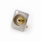 2pcs  Female RCA Panel Mount Chassis Socket Connector, Excellent quality, Black Female Socket, Red&Black Colors Available