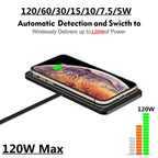 Wireless Charger Car Silicone Pad Stand For iPhone 17 16 14 13 12 Xiaomi Samsung Huawei Mobile Phone Fast Car Wireless Charging