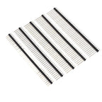 10Pcs 2.54mm Pin Header Single Row Straight Copper Needle Gold Plating 1 * 40Pin 1X40P Length 11.4/13/15/17/19/ 21/23/25/30/40mm