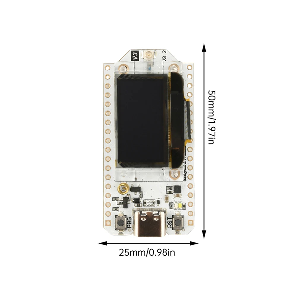 WiFi LoRa 32 V3 ESP32-S3 LoRa Module SX1262 863-928MHz 0.96 Inch CP2102 Type-C USB Bluetooth 5 Low Power IoT Board with Spring Antenna