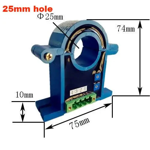 DC Current Transmitter -200-200A AC DC Hall Current Sensor Transducer 38mm Hole -150-150A 0-10V 4-20mA RS485 Current Transmitter