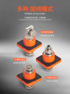 2pcs 150A 250A 350A MEB High Quality Through-wall Type High Current Lithium Battery Copper Connector New Energy Storage Terminal