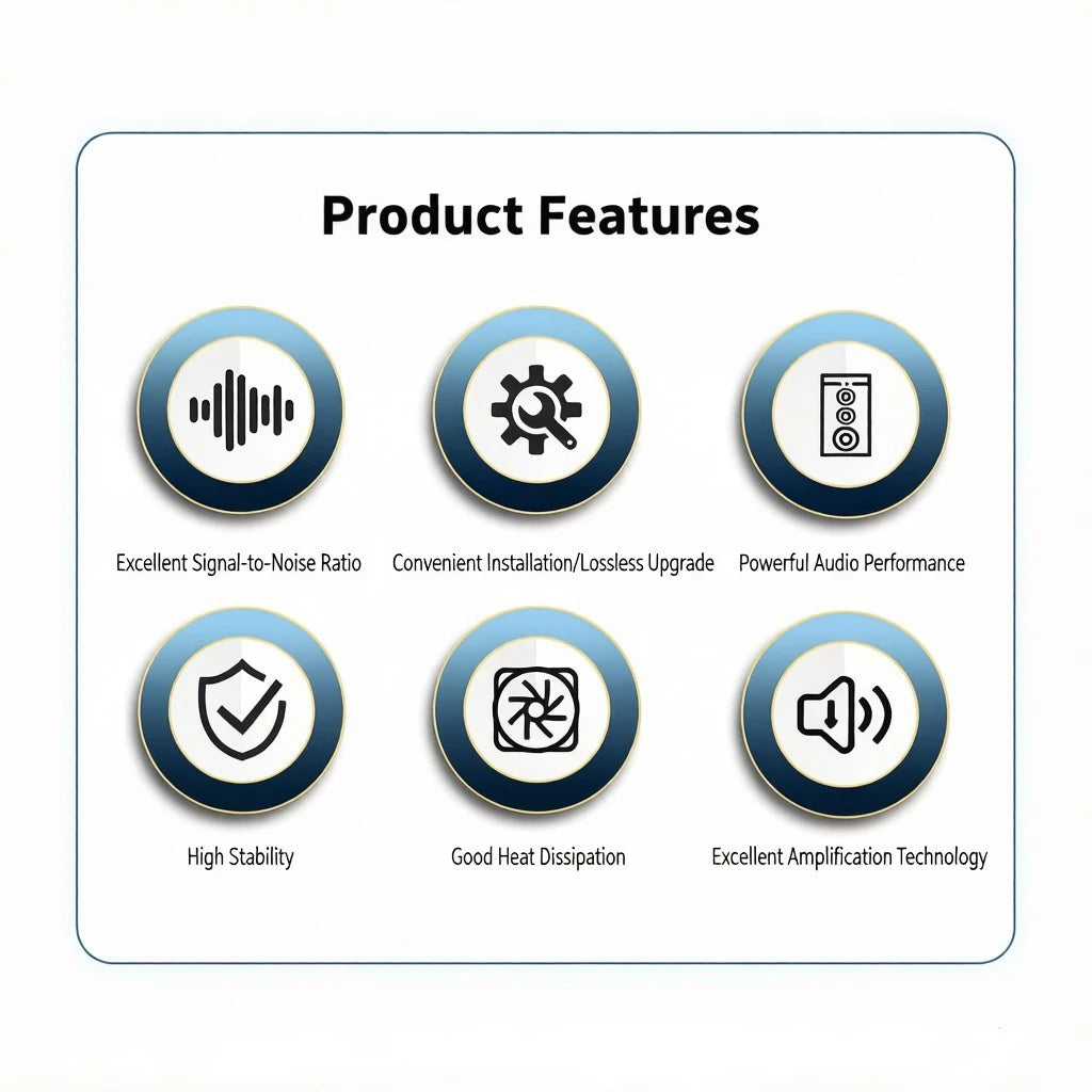 DSP Amplifier DC 12V High-Fidelity Audio Stereo Digital Audio Processor After 4x60w For To Android Navigation Locomotive