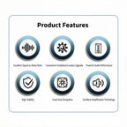 DSP Amplifier DC 12V High-Fidelity Audio Stereo Digital Audio Processor After 4x60w For To Android Navigation Locomotive