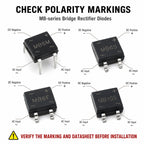 1000PCS MB6S MB6F MB6M MB8S MB10S MB10M MB10F Bridge Rectifier Diode 0.5A 1A 1000V SOP-4 DIP-4 SMD Full Wave Rectifier AC DC