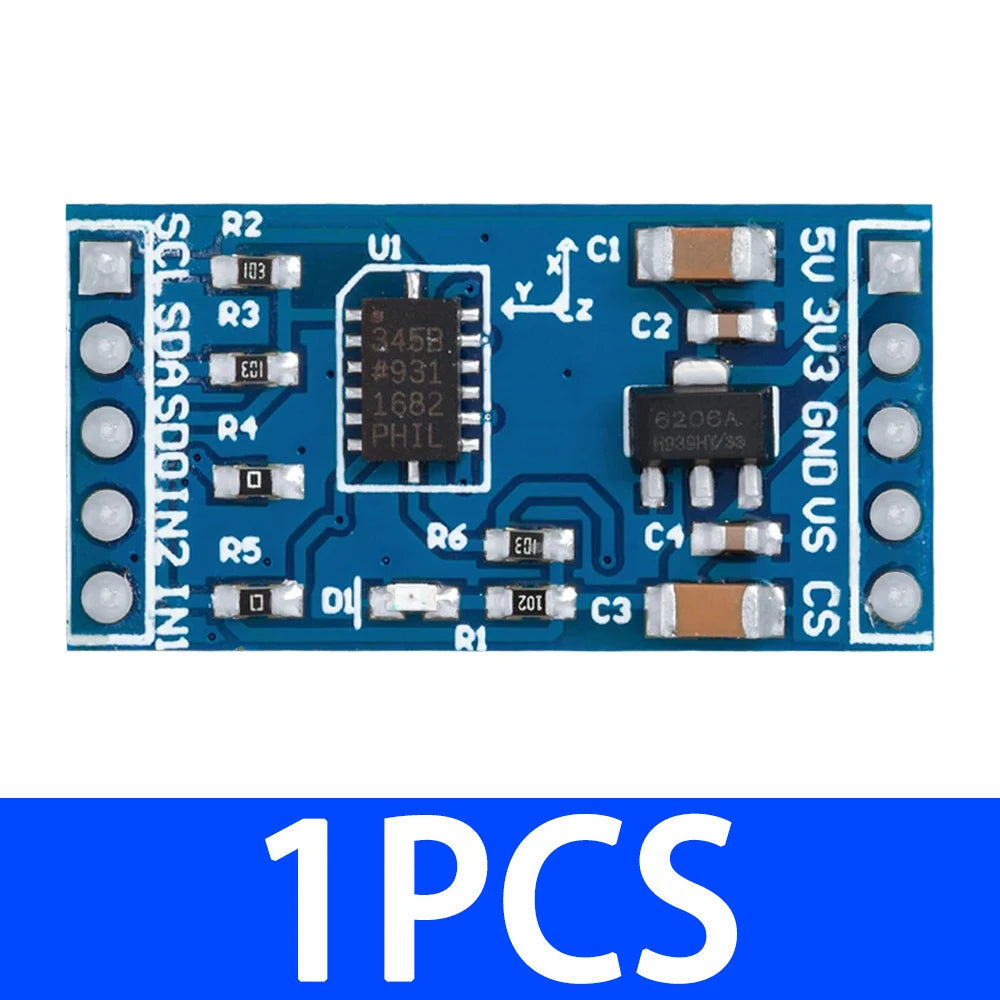 GY-61 ADXL335 / ADXL345 Triaxial Accelerometer Module Set, Analog  Digital Vibration Sensor Kit for Arduino