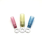 50PCS Heat Shrink Ring Crimp Terminals Electrical Wire Connectors M4/M5/M6/M8/M10 Insulation Ferrule Lugs Quick Splice Cables
