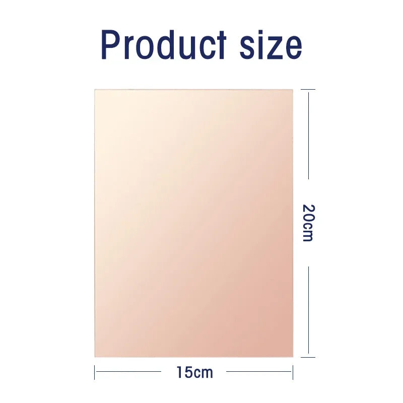 PCB Board FR4 Copper Clad Single Sided Prototype Laminate Circuit Board 7x10/10x15/15x20/20x30CM for DIY Electronics Projects