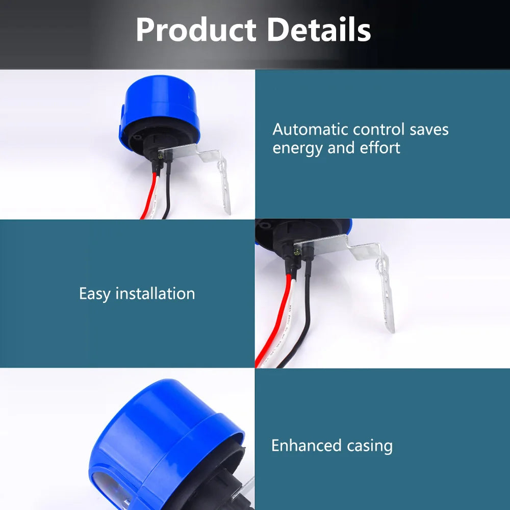 Outdoor Lights Auto On Off Photocell Sensor Switches Outdoor Photo Cell Sensor Dusk to Dawn Sensor for LED Barn Light 110V 220V