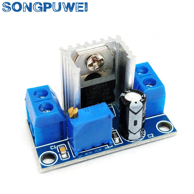 LM317 DC-DC Converter Buck Step Down Circuit Board Module Linear Regulator LM317 Adjustable Voltage Regulator Power Supply