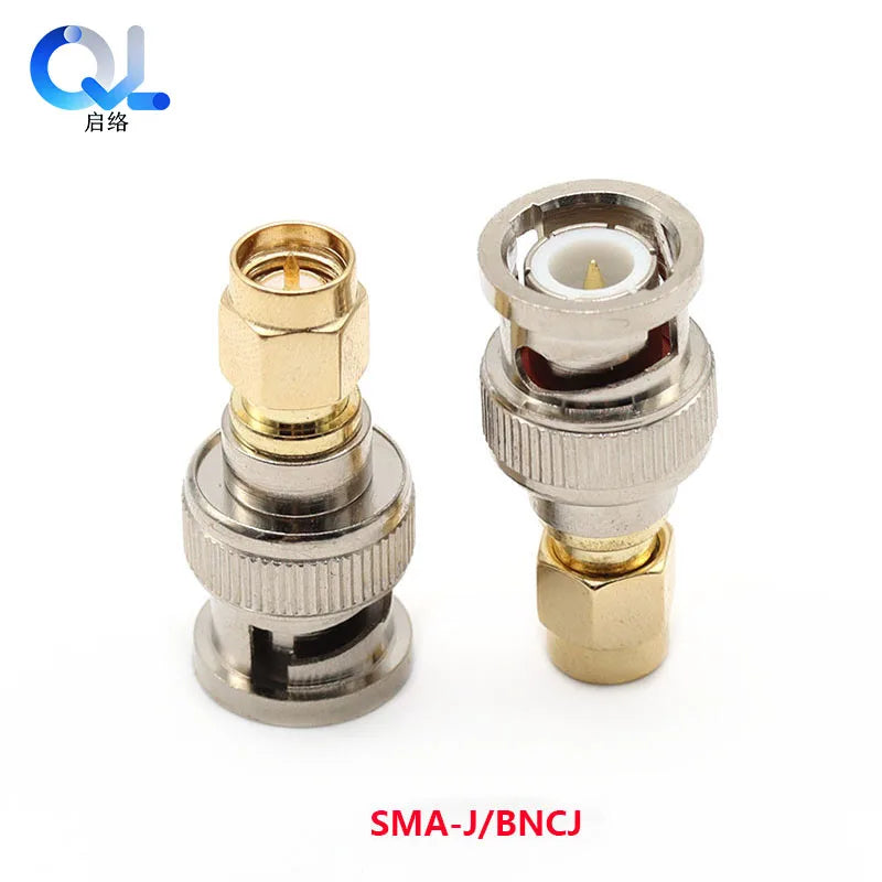 SMA to BNC Adapter SMA Male Plug to BNC Female M/F Radio Antenna Connector RF Converter M/F Radio Antenna Adapters Kit Coaxial