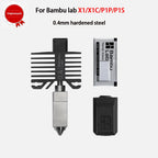 Original Hotend For Bambu Lab X1 X1C P1P P1S Hard Steel Nozzles Bamboo Hotend Thermistor For bambu lab cooling fan P1s X1c Hoend