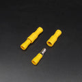 10 Pairs Male Female Bullet Connectors with Insulated Crimp Terminals 22-16 AWG Quick Disconnect Plugs for Audio Wiring
