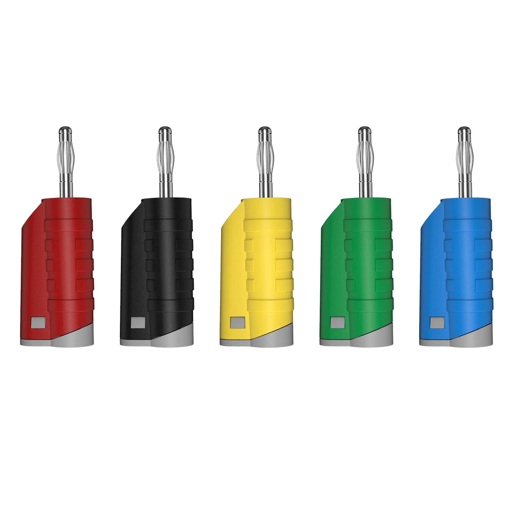 JZDZ 5pcs 4MM Safety Stackable Banana Plug High Quality Welding-free Connector for Multimeter DIY Assembly Tools J.10056A