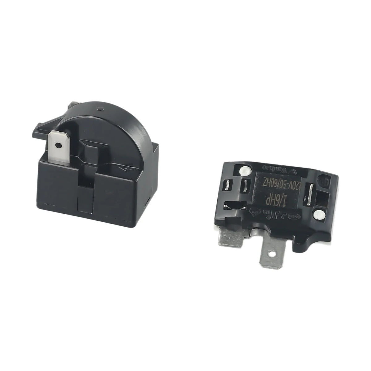 1pc Refrigerator Starter Overload Protector For Refrigerator PTC Start Relay 1/2 Pin 15 Ohm + 1/6H Compressor Overload Protector