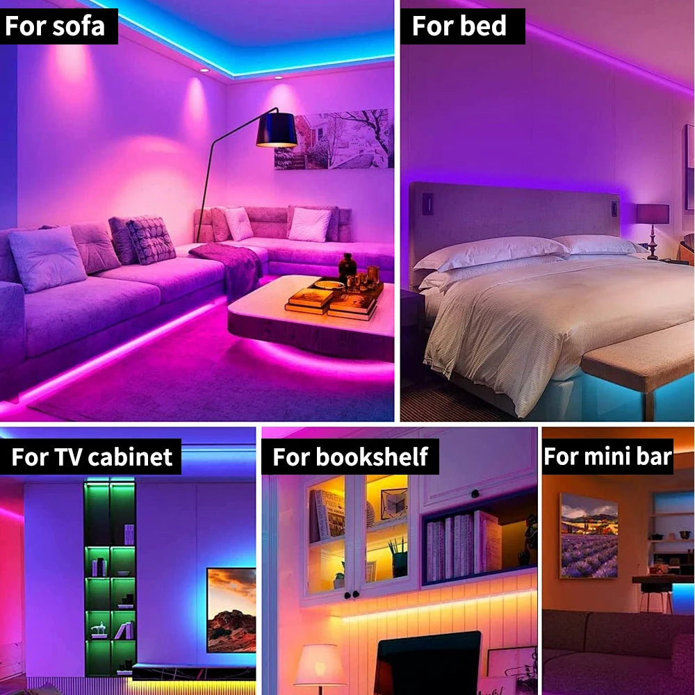 COB LED Strip Light WS2811 RGBIC 432/576/720Leds/M Dimmable Tape Lights For Christmas Home Party Decoration Lighting DC12V 24V