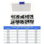 Transistor Assortment Kit TO92 PNP/NPN A1015 BC327 BC337 C1815 S8850 2N2222 2N2907 2N3904 2N3906 for Electronics DIY Repair