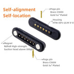 1 Pair 2A Magnetic Pogo Pin JST SM Plug Socket Extend Cable Connector 2 3 4 5 6 Pin Male Female Adapter Led Strip Lamp Driver