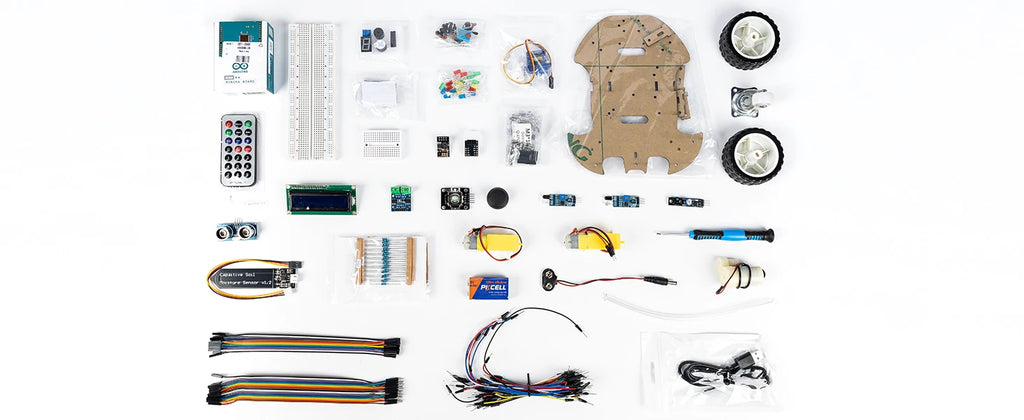 SunFounder 3-in-1 Super Starter Kit with Original Arduino Uno R4 Minima, IoT&Smart Car Projects, ESP8266 WiFi, 50+ Tutorials