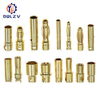 2.0mm 3.0mm 3.5mm 4.0mm 5.5mm 6.0mm 8.0MM Gold Bullet Banana Connector plug for ESC Lipo RC battery Plugs