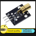 GREATZT Smart Electronics New KY-008 3pin 650nm Red Laser Transmitter Dot Diode Copper Head Module for Arduino AVR PIC DIY