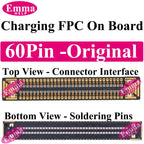 60Pin Charging FPC Connector on Board for Samsung Galaxy S21 S22 S23 S24 S25 Ultra Plus Mainboard Flex Interface 10/30/50Pcs