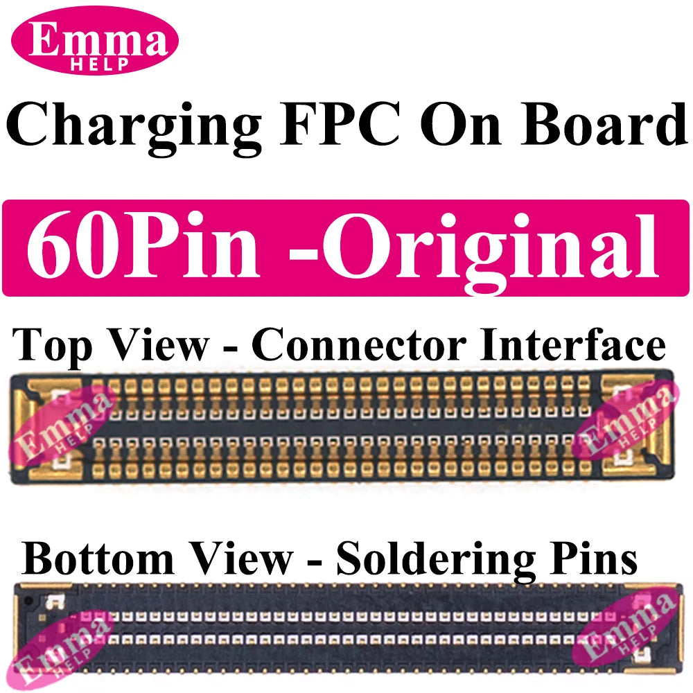 10Pcs/50PCS Original USB Charger FPC Connector For Samsung S25 S24 S22 S23 Ultra S21 Plus Dock Port Plug