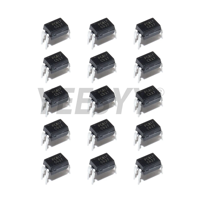 50PCS PC817 PC817C Optocoupler FL817C PS817C DIP4 DIP Opto Coupler New and Original Optical Isolation IC Chip 817C EL817 5v