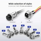 GX16 Aviation Plug Socket with Wire 2/3/4/5/6/7/8/9/10 Pin Female to Female Cable Connector 250V 4~7A  Abutment Aviation Joint
